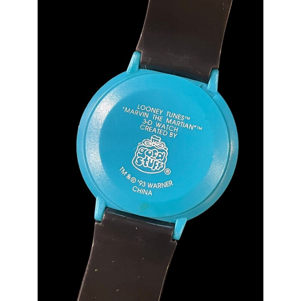 1993 Looney Tunes Marvin the Martian Greeting Earthlings 3D Watch New Battery - Picture 2 of 4